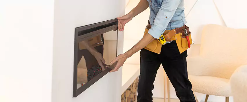 Metal Fireplace Installation in Novi, Michigan