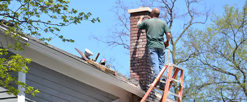 Vinyl and PVC Chimney Flashing Installation in Novi, MI